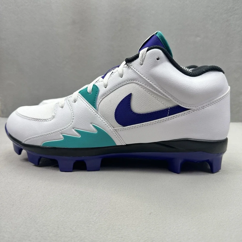 Nike Air Jordan Stadium 90 Low MCS Mens Size Baseball Cleats Grape Retro NEW